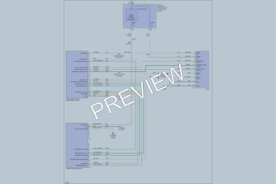 2006 Dodge R1500 Radio wiring diagram preview