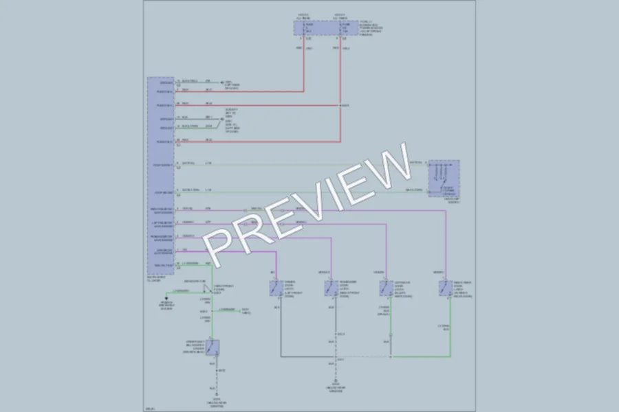 2006 Dodge R3500 Warning Systems wiring diagram preview