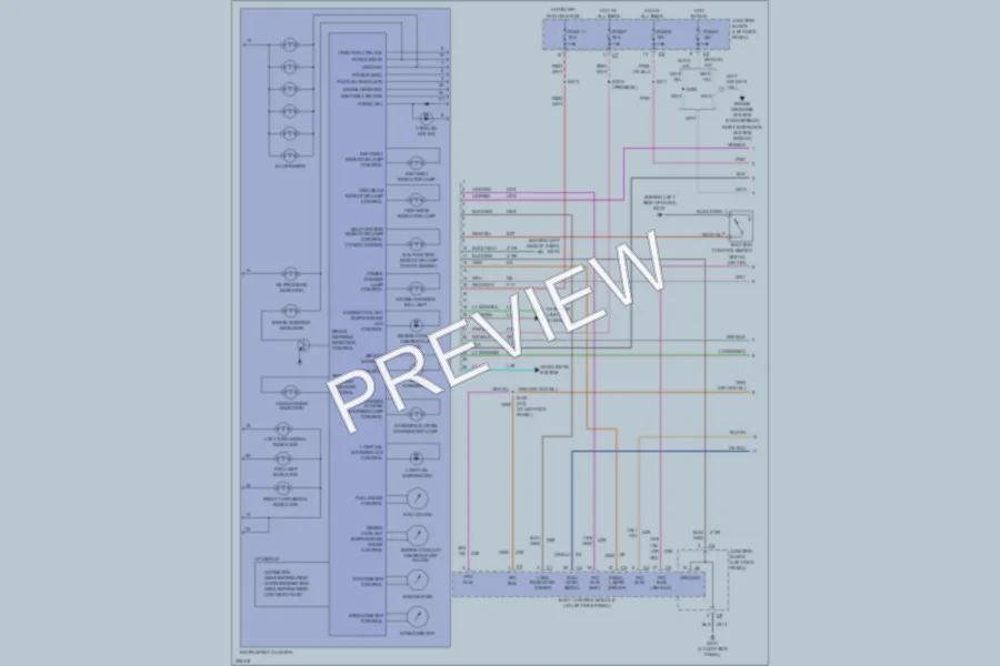 2006 Dodge Stratus Instrument Cluster wiring diagram preview