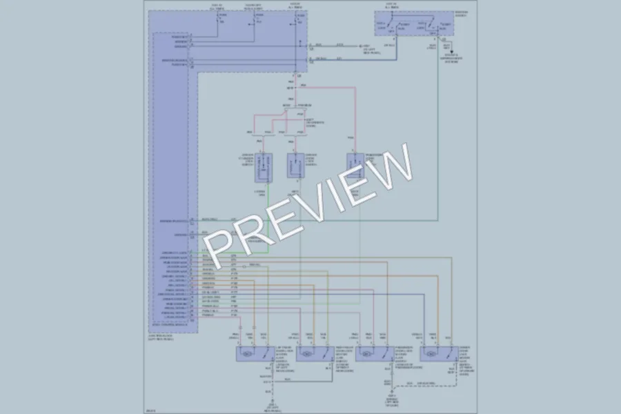 2006 Dodge Stratus Power Door Locks wiring diagram preview