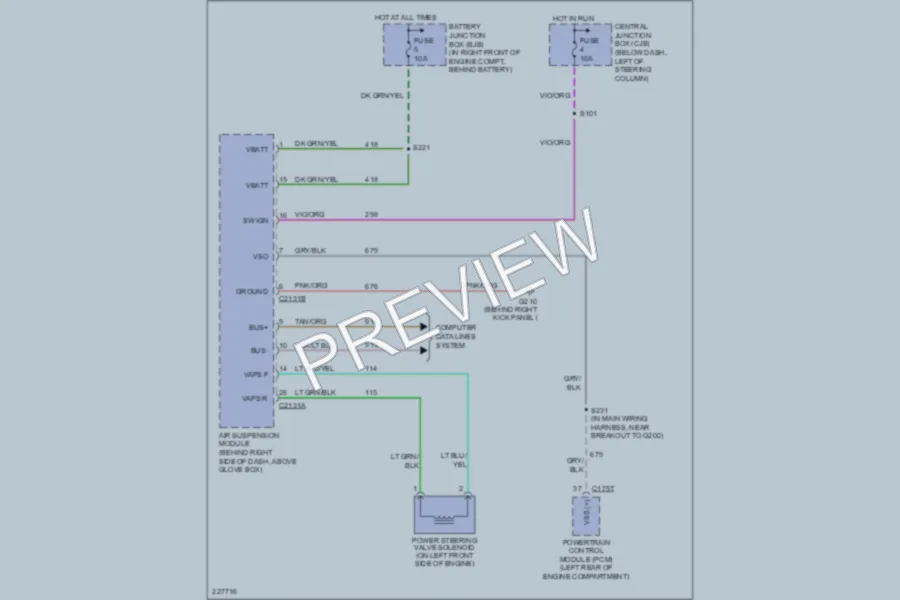 2006 Ford CrownVictoria Electronic Power Steering wiring diagram preview