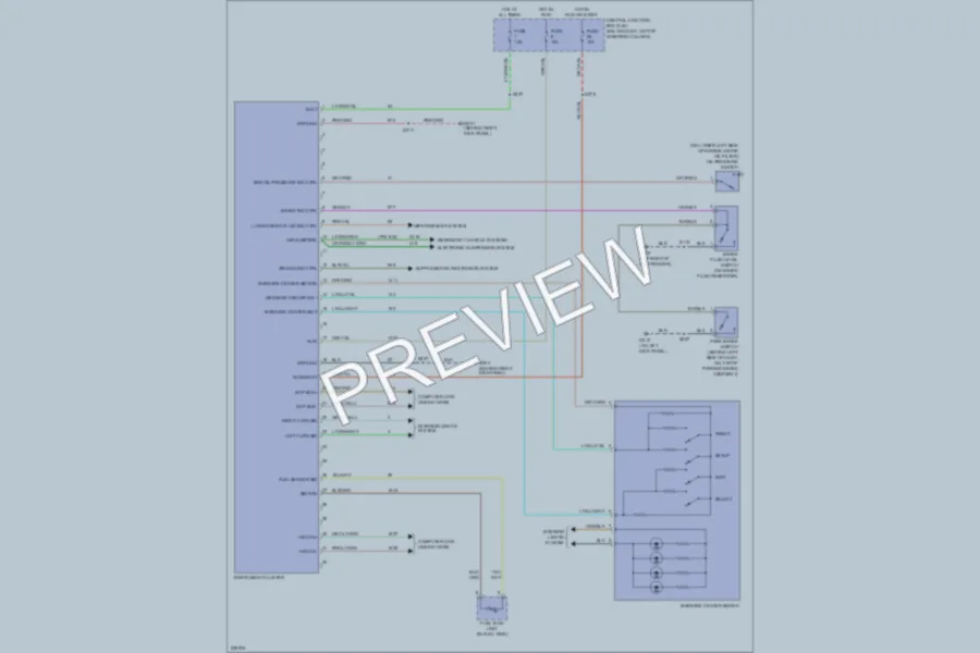 2006 Ford CrownVictoria Instrument Cluster wiring diagram preview