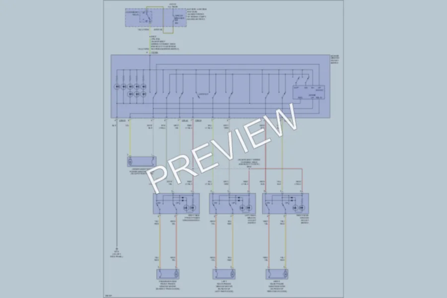 2006 Ford CrownVictoria Power Windows wiring diagram preview