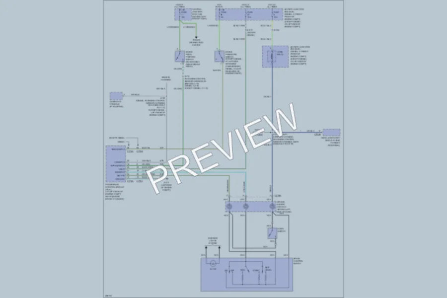 2006 Ford E150 Cruise Control wiring diagram preview