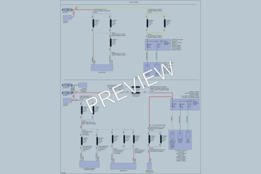 2006 Ford E350 Super Duty Power Distribution wiring diagram preview