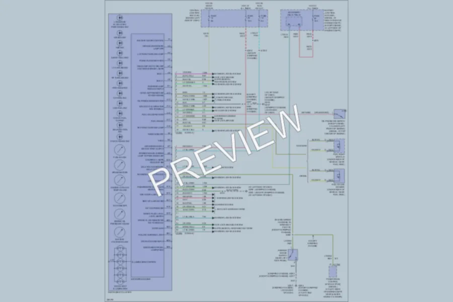 2006 Ford E250 Instrument Cluster wiring diagram preview