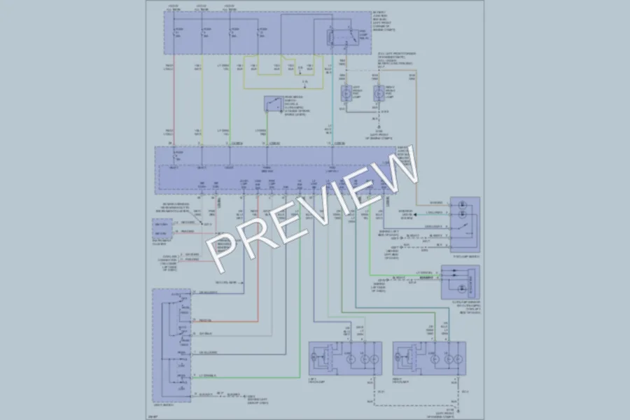 2006 Ford Escape Headlights wiring diagram preview
