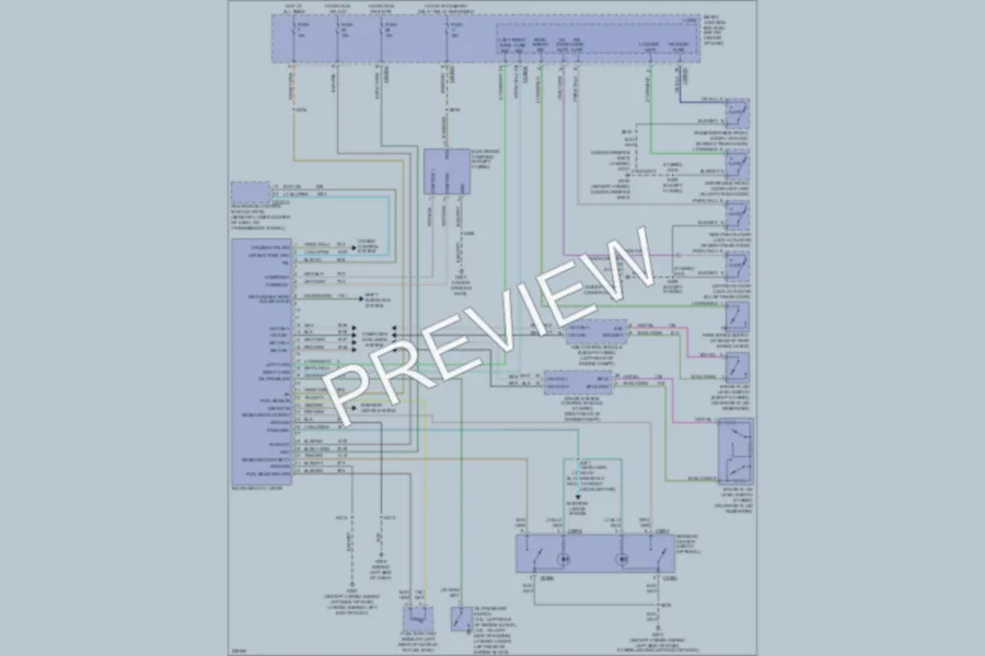 2006 Ford Escape Instrument Cluster wiring diagram preview