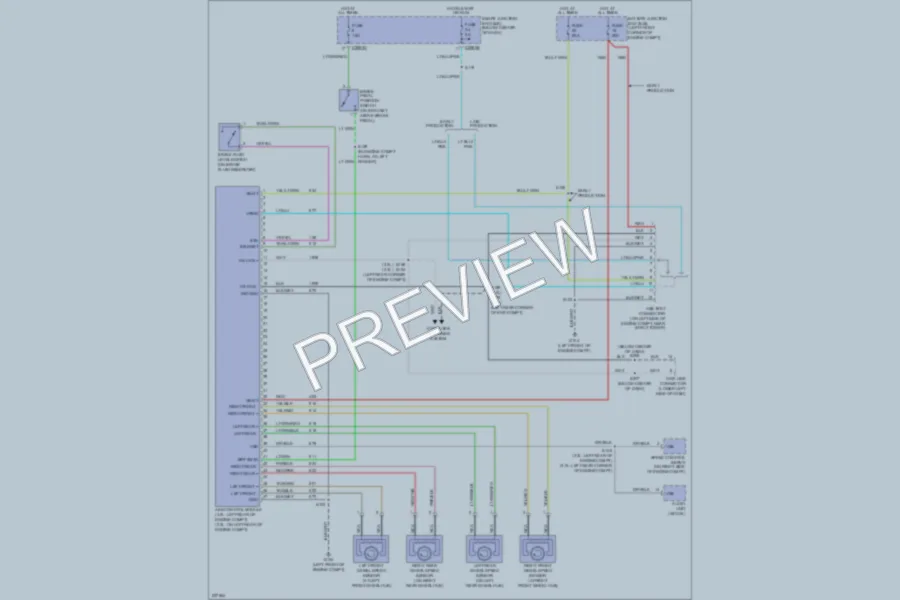 2006 Ford EscapeHybrid Anti Lock Brakes wiring diagram preview