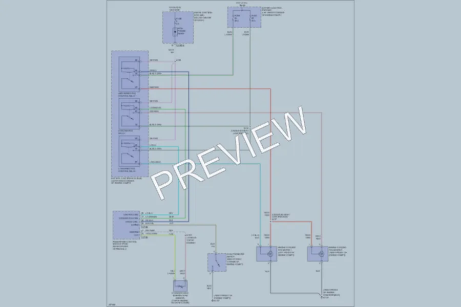 2006 Ford EscapeHybrid Cooling Fan wiring diagram preview