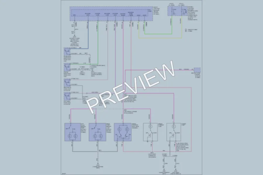 2006 Ford EscapeHybrid Interior Lights wiring diagram preview