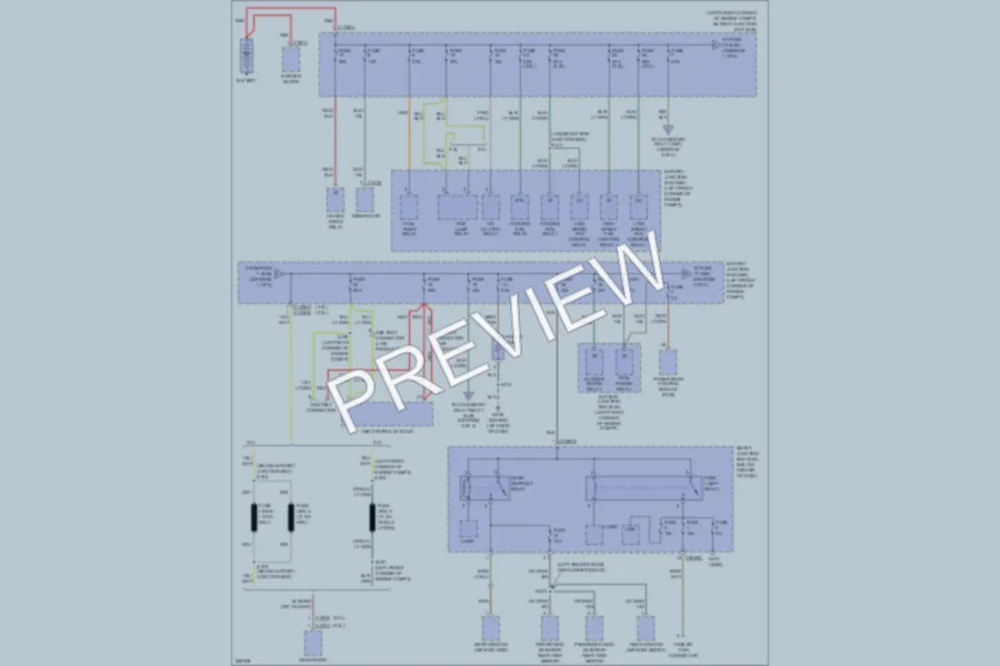 2006 Ford EscapeHybrid Power Distribution wiring diagram preview