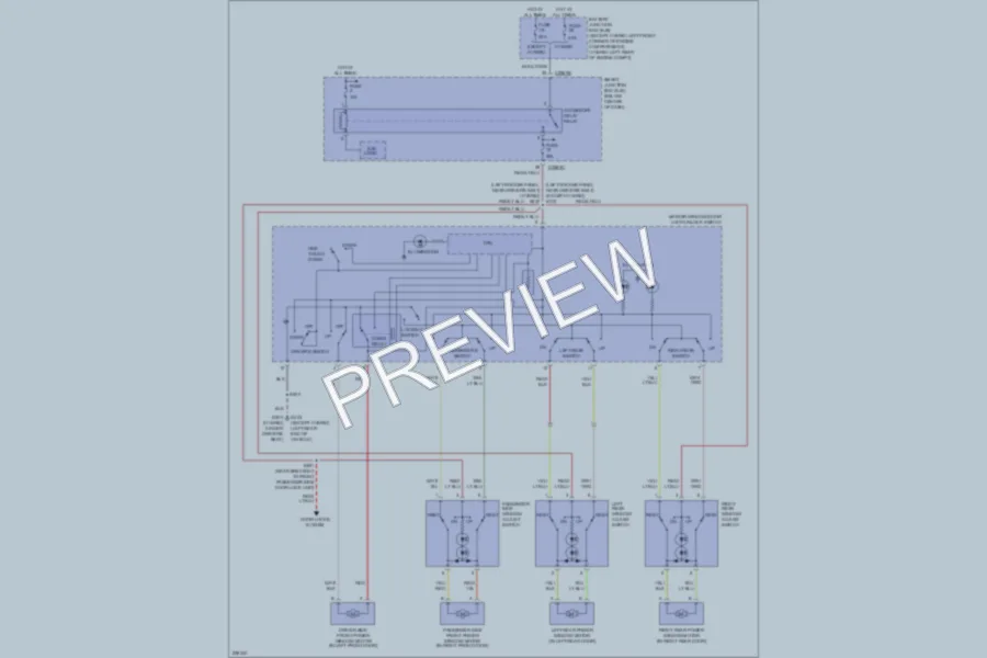 2006 Ford EscapeHybrid Power Windows wiring diagram preview