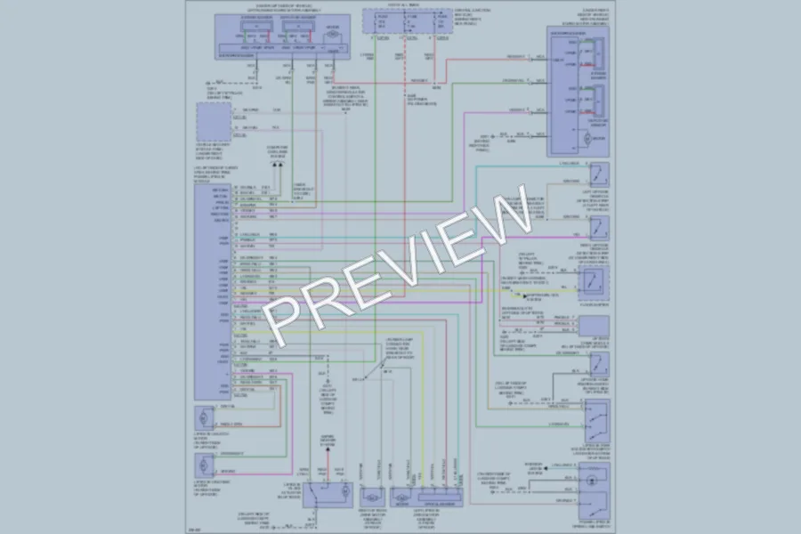 2006 Ford Expedition Trunk Tailgate Fuel Door wiring diagram preview