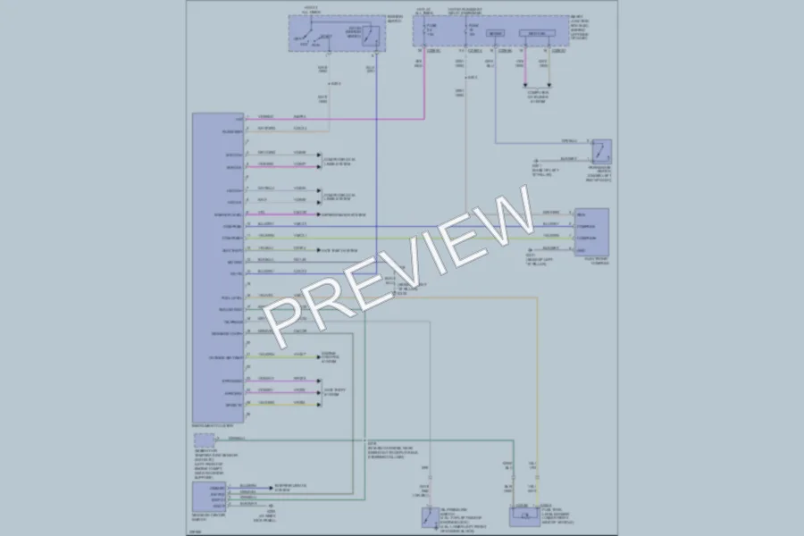 2006 Ford Explorer Instrument Cluster wiring diagram preview