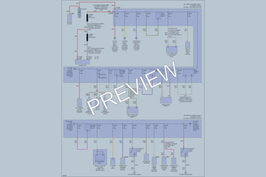 2006 Ford Explorer Power Distribution wiring diagram preview
