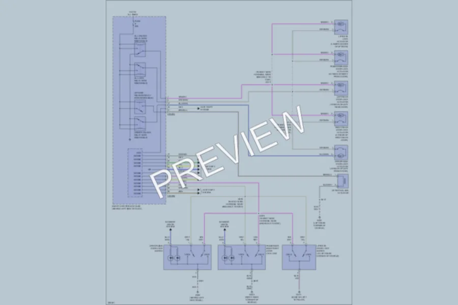 2006 Ford Explorer Power Door Locks wiring diagram preview