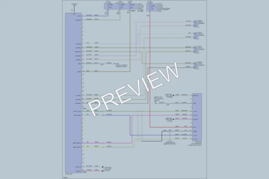 2006 Ford Explorer Radio wiring diagram preview