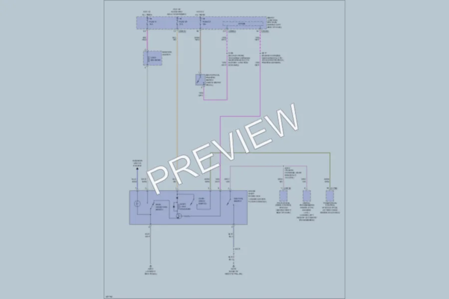 2006 Ford Explorer Shift Interlock wiring diagram preview