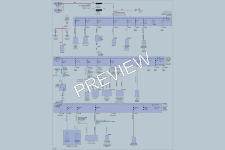2006 Ford F250 Super Duty Power Distribution wiring diagram preview