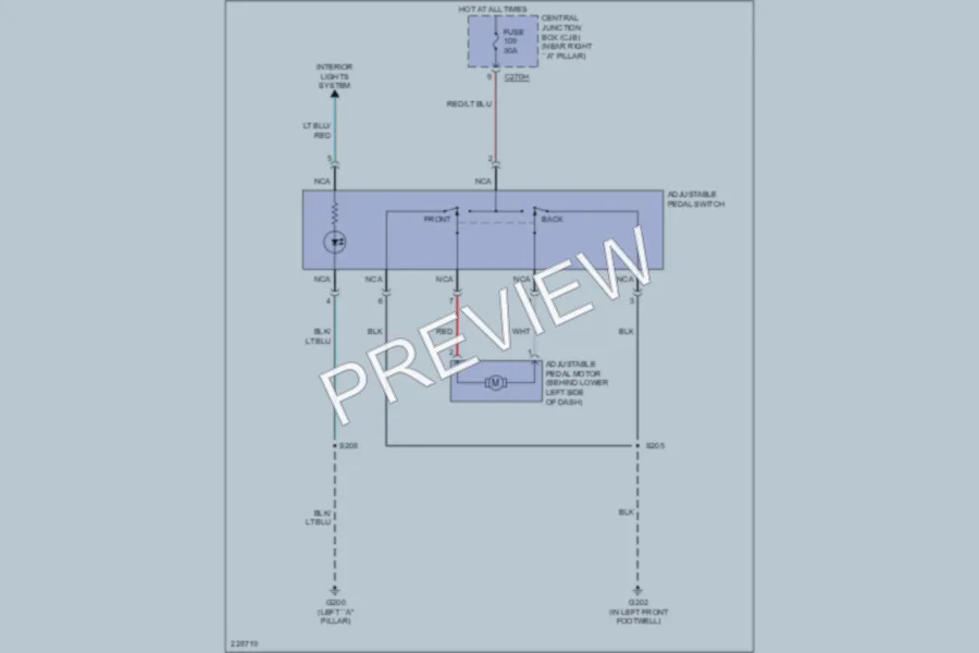 2006 Ford F150 Power Seats wiring diagram preview