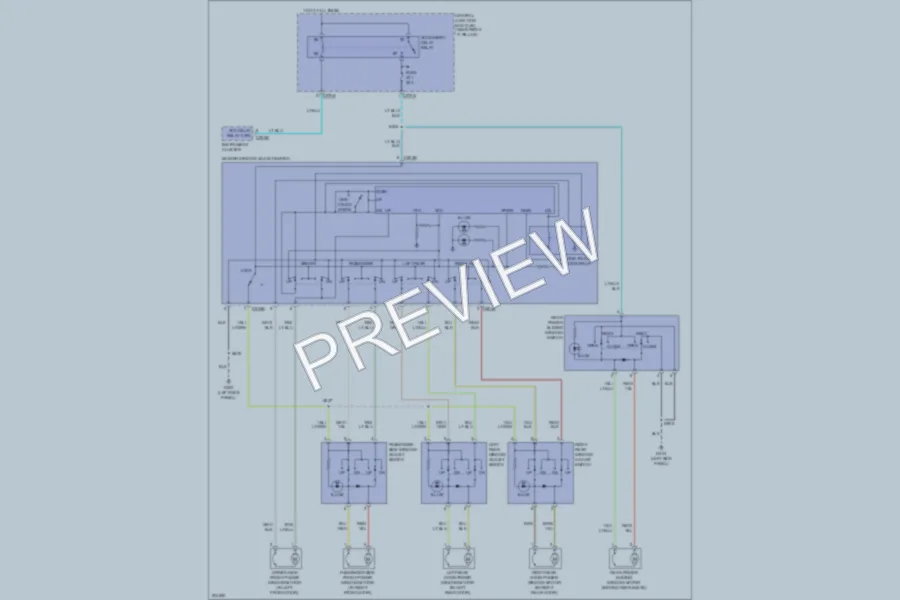 2006 Ford F150 Power Windows wiring diagram preview