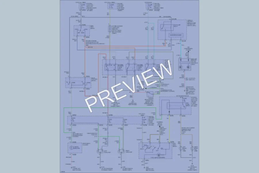 2006 Ford F350 Super Duty Headlights wiring diagram preview