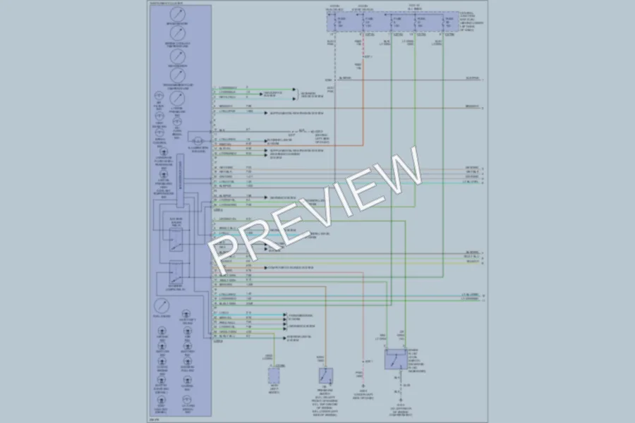 2006 Ford F350 Super Duty Instrument Cluster wiring diagram preview
