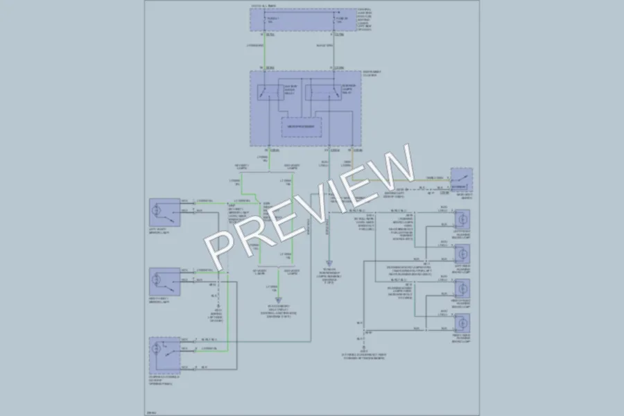 2006 Ford F350 Super Duty Interior Lights wiring diagram preview