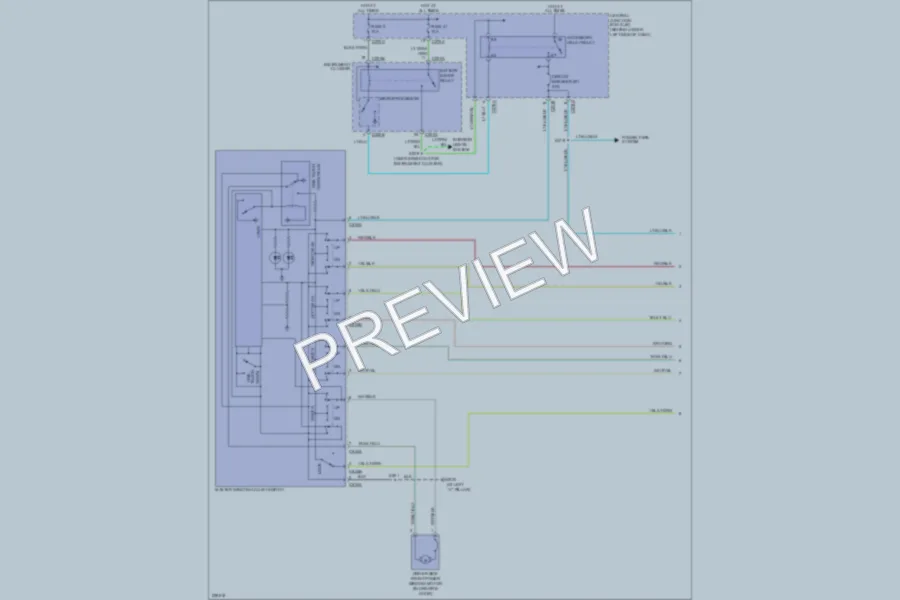 2006 Ford F550ChsCab Power Windows wiring diagram preview