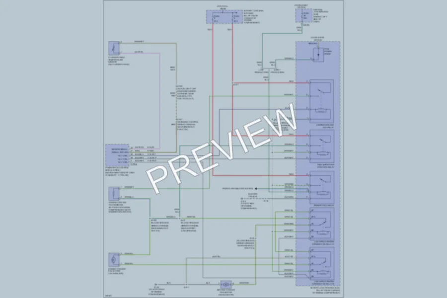 2006 Ford Focus Cooling Fan wiring diagram preview
