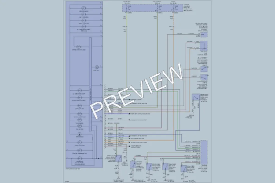2006 Ford Focus Instrument Cluster wiring diagram preview