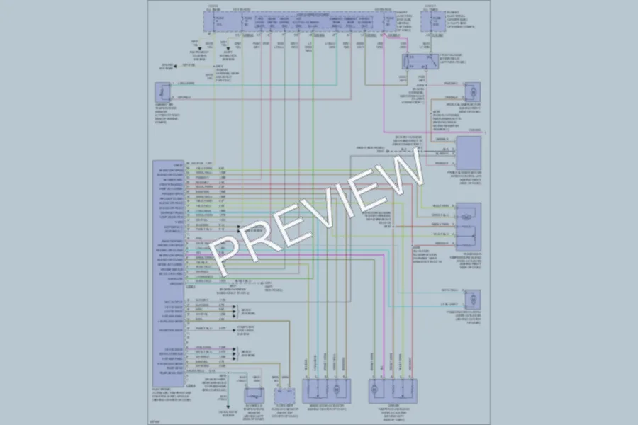 2006 Ford Freestar Air Conditioning wiring diagram preview