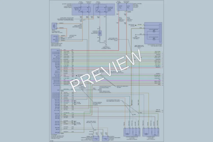 2006 Ford Freestyle Air Conditioning wiring diagram preview