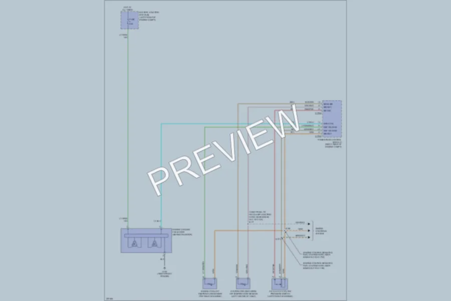 2006 Ford Freestyle Cooling Fan wiring diagram preview