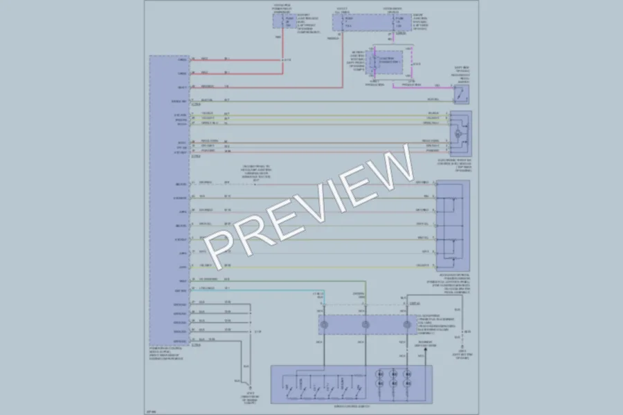 2006 Ford Freestyle Cruise Control wiring diagram preview