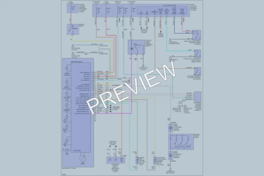 2006 Ford Freestyle Instrument Cluster wiring diagram preview