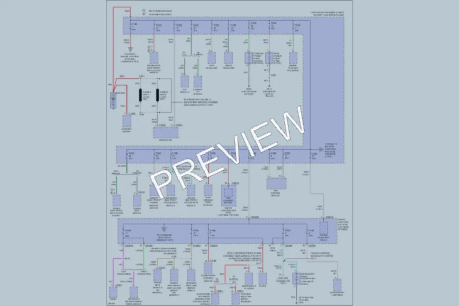 2006 Ford Freestyle Power Distribution wiring diagram preview