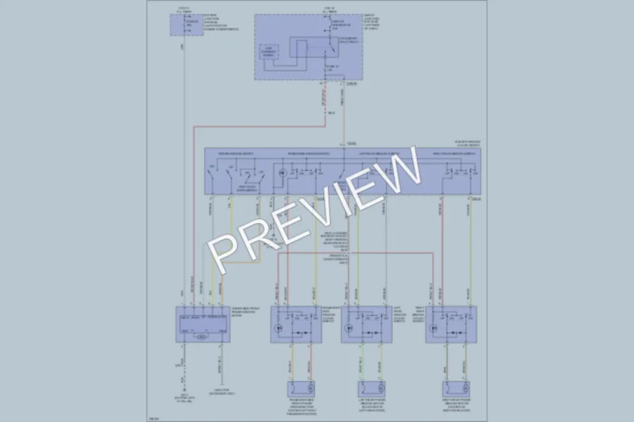 2006 Ford Freestyle Power Windows wiring diagram preview