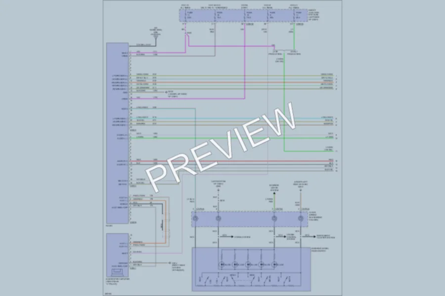 2006 Ford Freestyle Radio wiring diagram preview