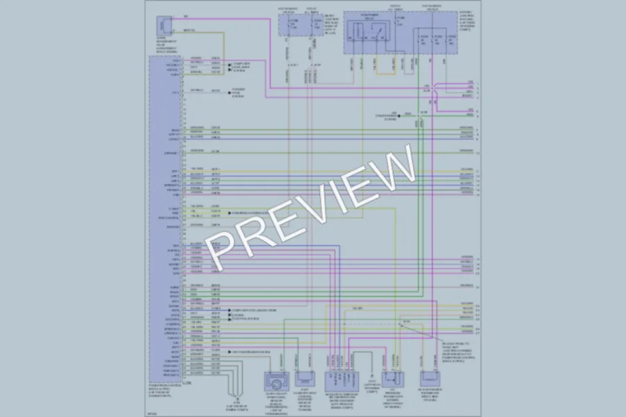 2006 Ford Fusion Engine Performance wiring diagram preview