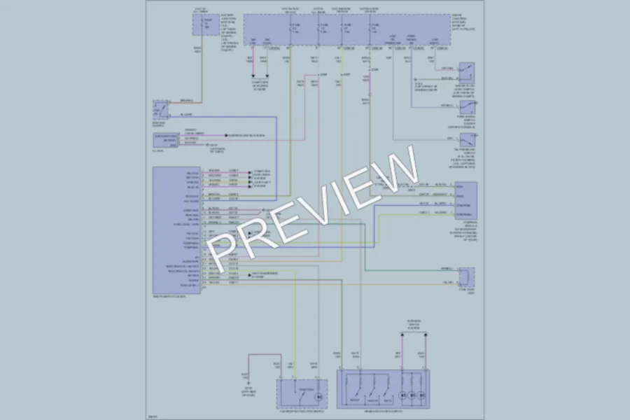 2006 Ford Fusion Instrument Cluster wiring diagram preview