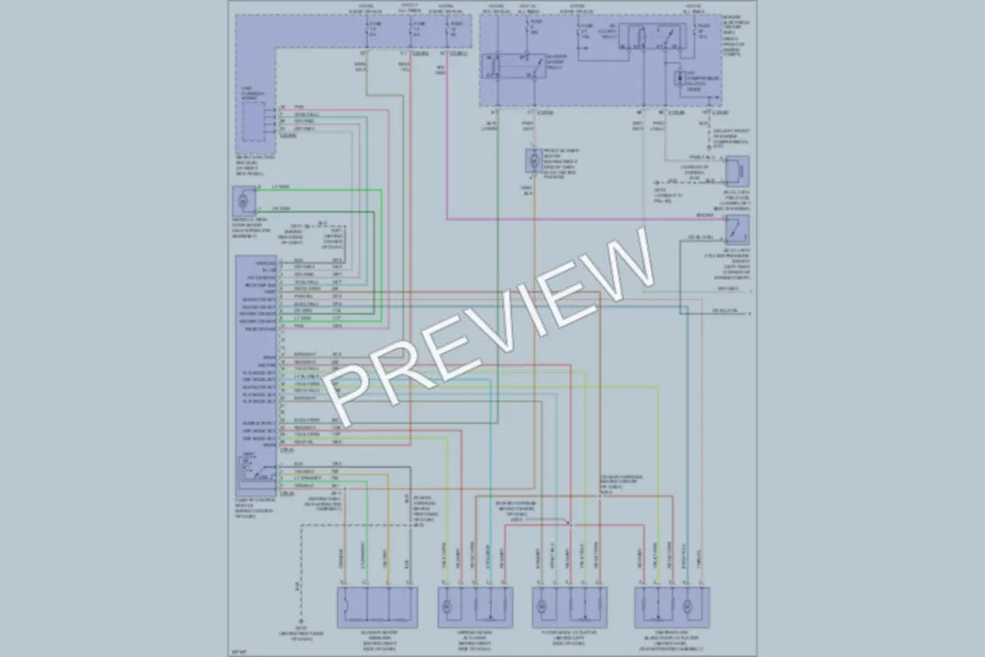 2006 Ford Mustang Air Conditioning wiring diagram preview