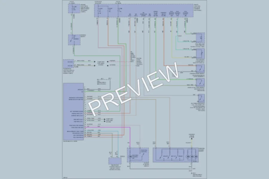 2006 Ford Mustang Instrument Cluster wiring diagram preview