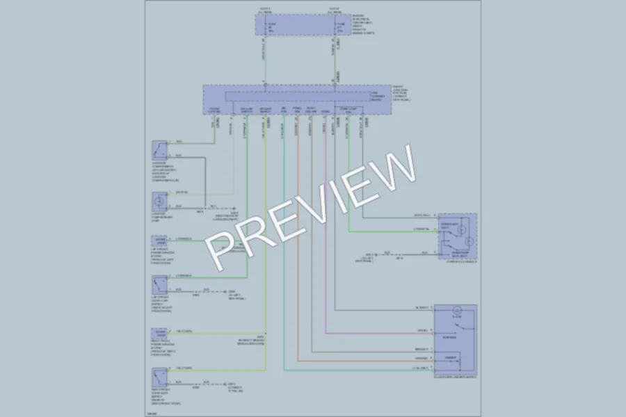 2006 Ford Mustang Interior Lights wiring diagram preview