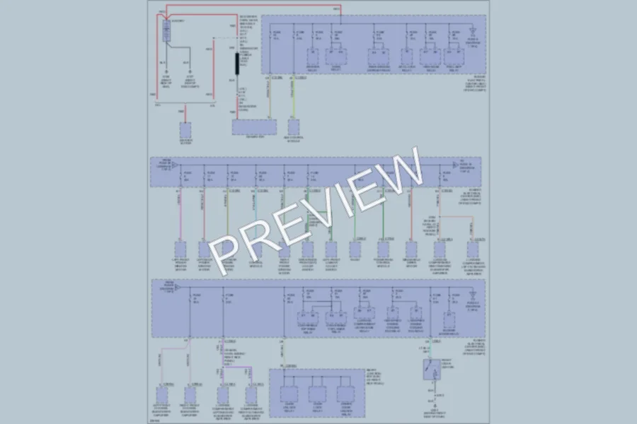 2006 Ford Mustang Power Distribution wiring diagram preview