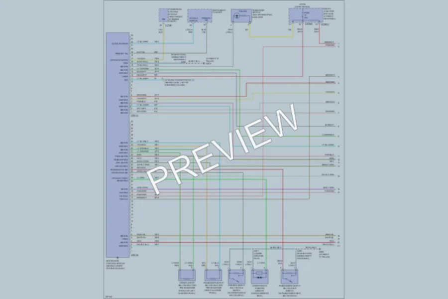 2006 Ford Mustang Supplemental Restraints wiring diagram preview