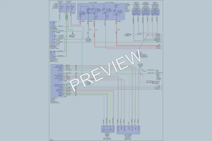 2006 Ford Mustang Transmission wiring diagram preview