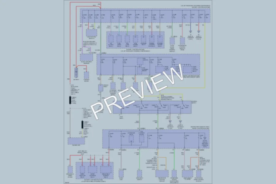 2006 Ford Ranger Power Distribution wiring diagram preview