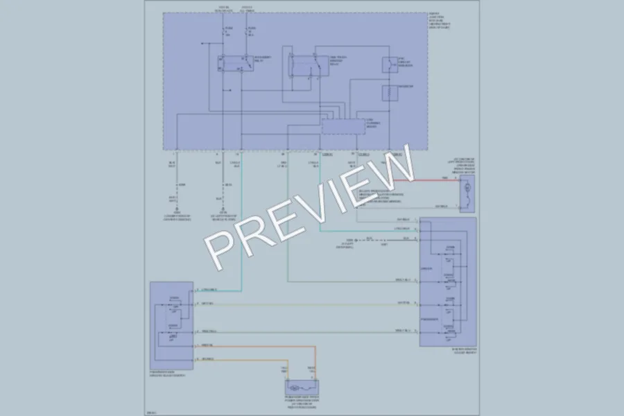 2006 Ford Ranger Power Windows wiring diagram preview